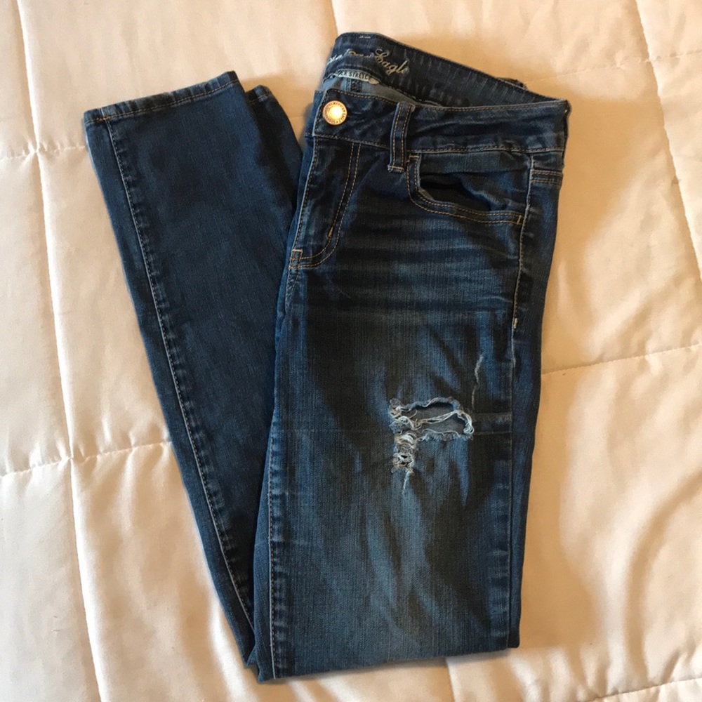 American eagle ripped jeggings